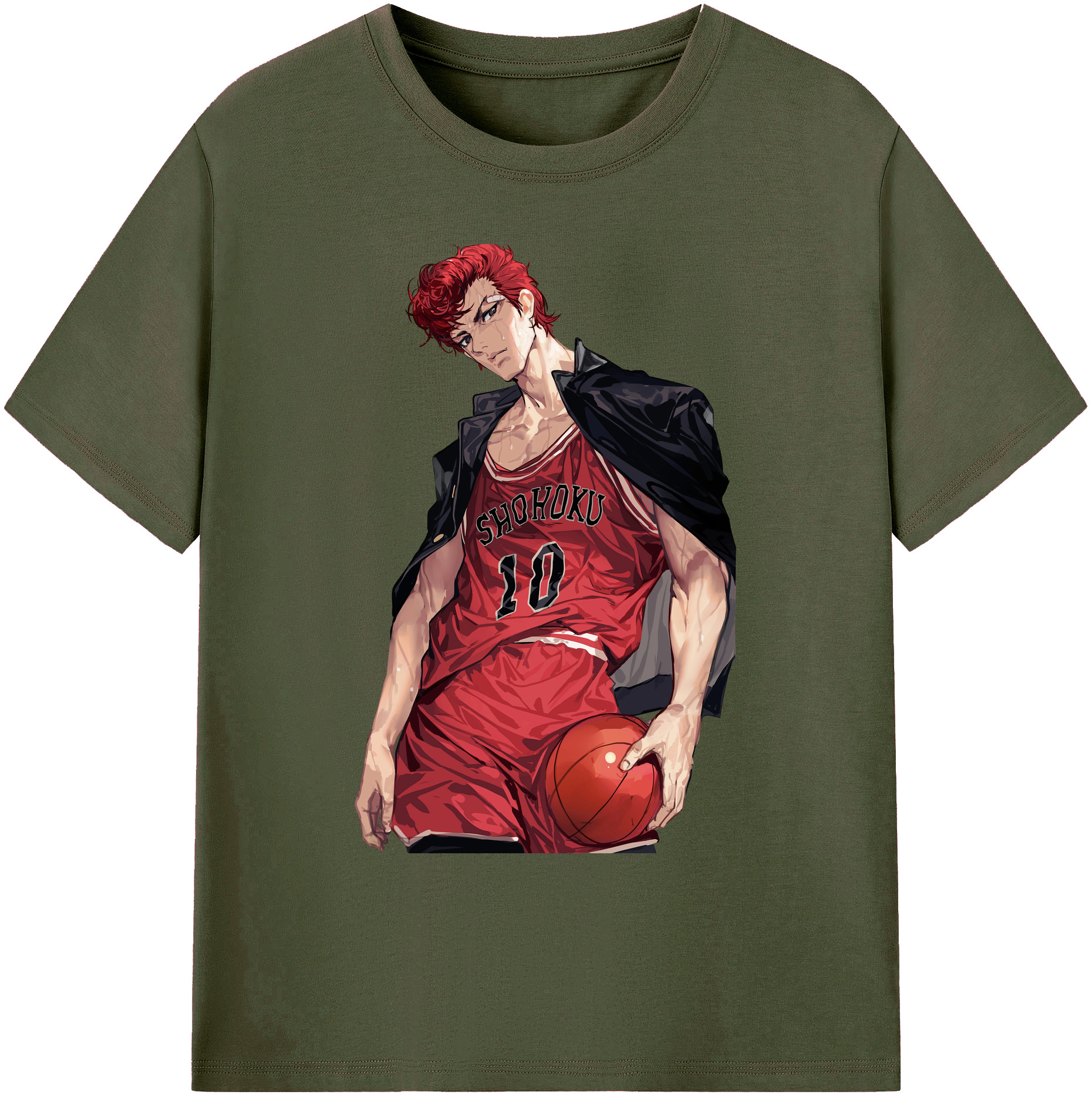 （画像用） SLAM DUNK／スラムダンク 綿100％ メンズ半袖Tシャツ｜肌触りやわらか＆通気性